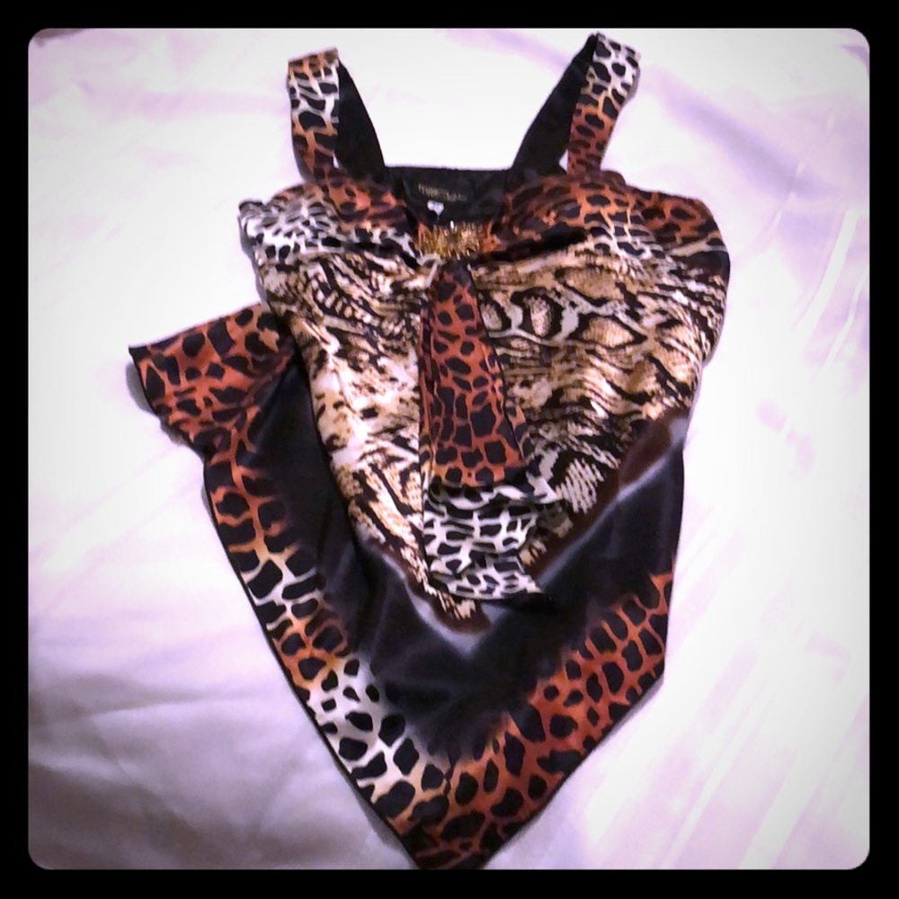Animal print top